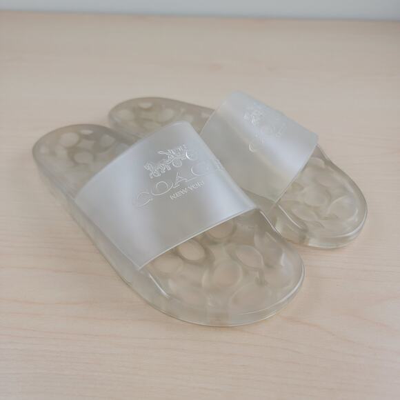 Coach Ulyssa Rubber Jelly Signature Slides 8 - Picture 6 of 6